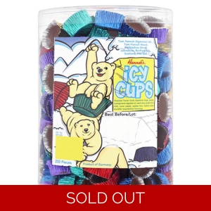 Hannahs Icy Cups Foiled Chocolate Candy 200 pieces Full Wholesale Tub